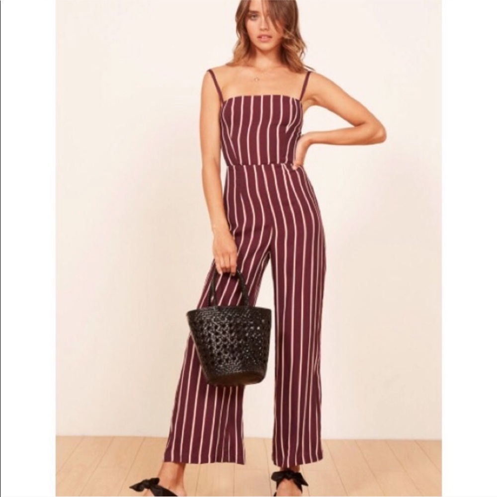 NWT reformation Guatemala stripe jumpsuit - Picture 3 of 5